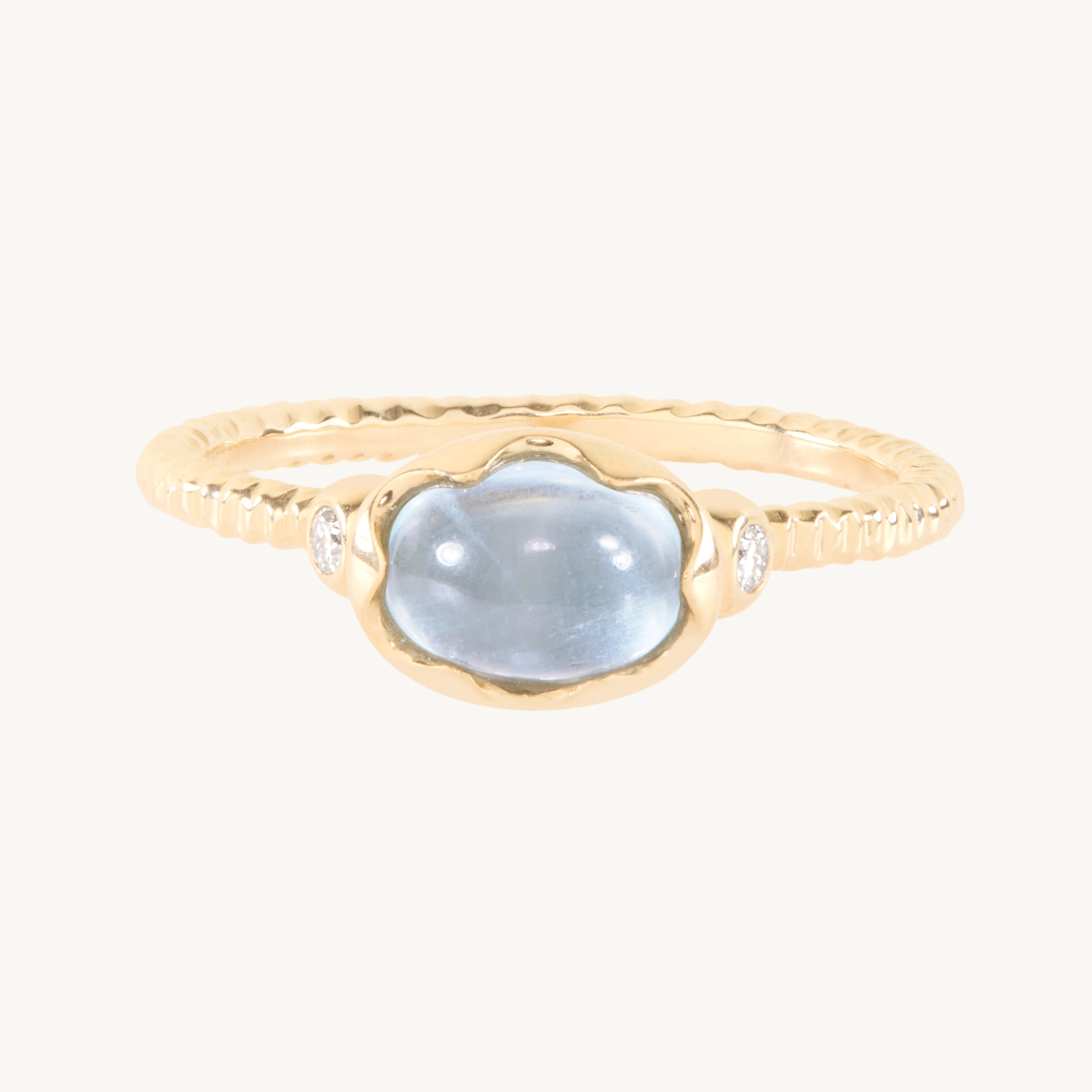 Aquamarine Wishing Well Ring | Catbird NYC