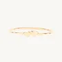 Twin Hearts Gold Stacking Ring