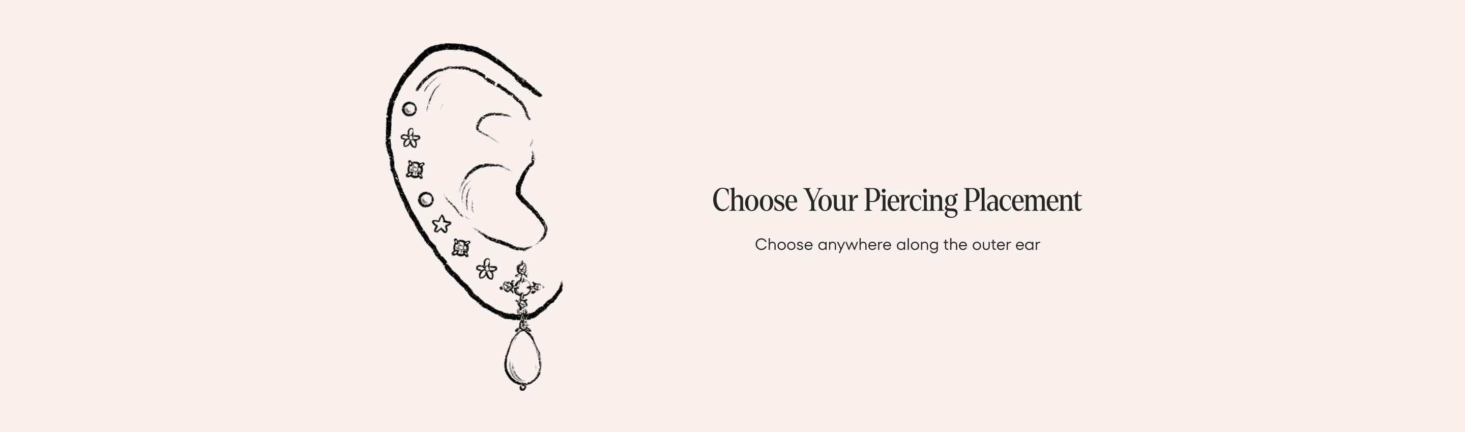 Choose Your Piercing Placement. Choose anywhere along the earlobe. 