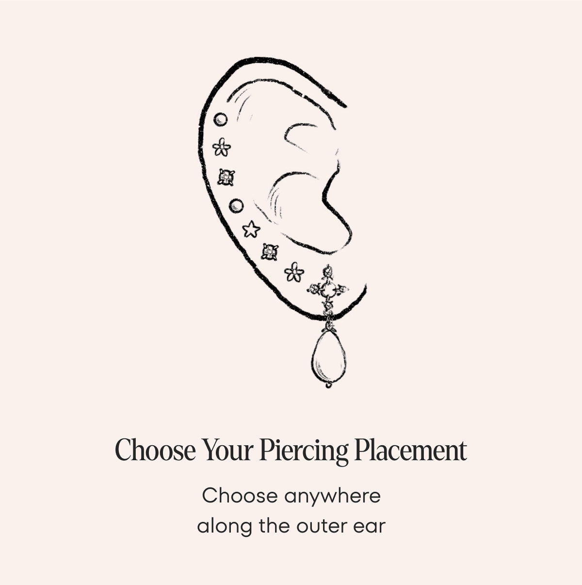 Choose Your Piercing Placement. Choose anywhere along the earlobe. 