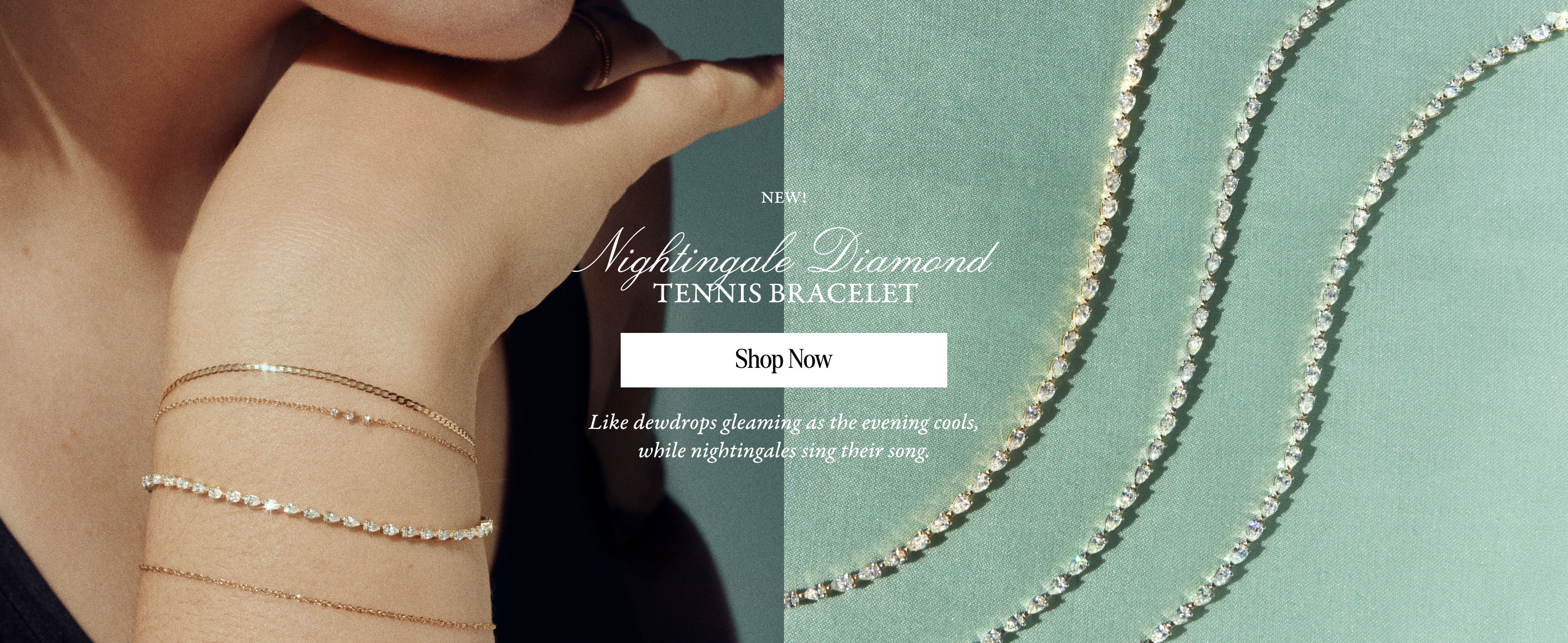 New! Nightingale Diamond Tennis Bracelet