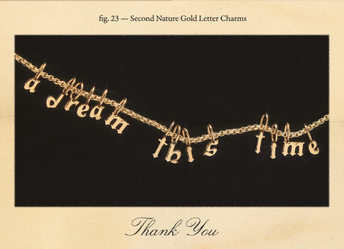 Second Nature Gold Letter Charms